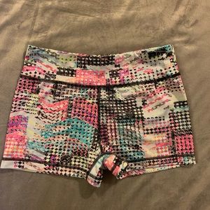 Printed workout shorts